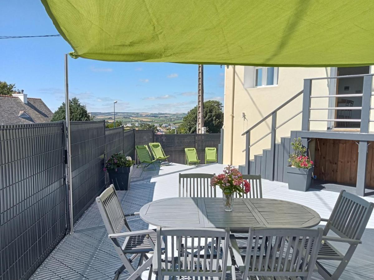 Ti Igwan I Maison A 450M De La Mer Plomodiern Exteriör bild